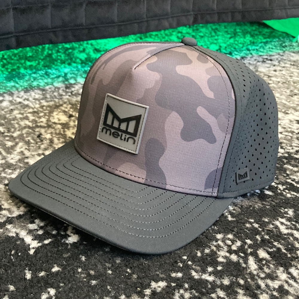 Melin Black Camo Hydro Odyssey Hat